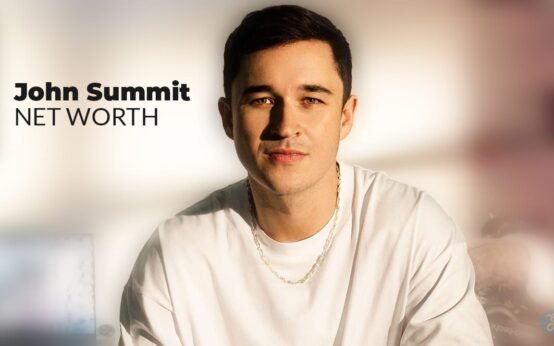 John Summit Net Worth 2025 - DJ and music producer John Summit posing for a portrait with the text 'John Summit Net Worth' in bold letters.